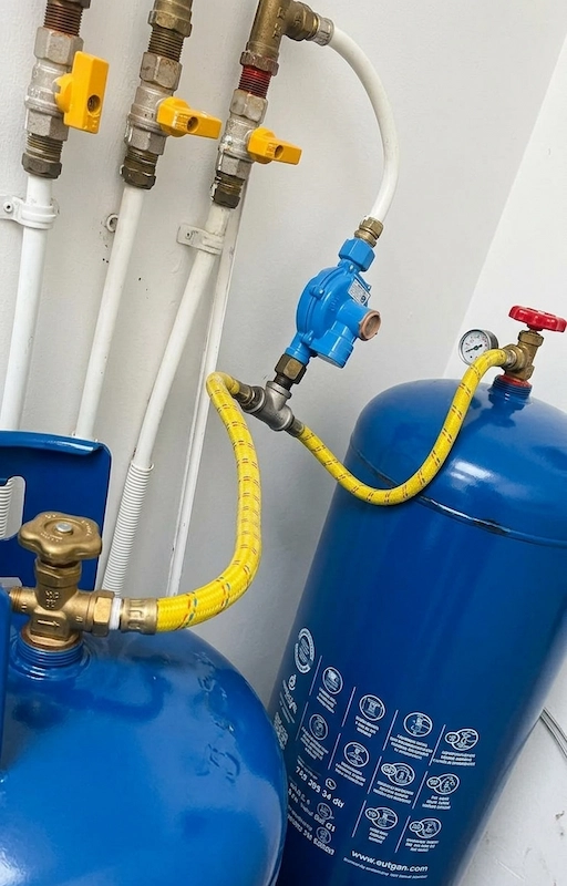 Conexión a la red de gas natural desde la red pública